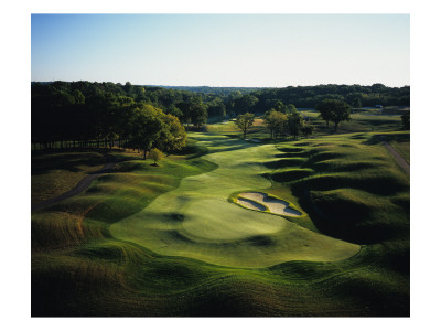 Valhalla Golf Club, Hole 18, Aerial by Stephen Szurlej Pricing Limited Edition Print image