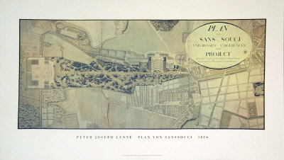 Plan Ven Sanssouci, 1816 by Peter Joseph Lenne Pricing Limited Edition Print image