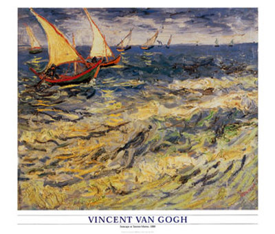 Seascape At Saintes-Maries, C.1888 by Vincent Van Gogh Pricing Limited Edition Print image