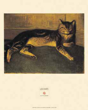 Cat Lying Down, 1912 by Theophile Alexandre Steinlen Pricing Limited Edition Print image