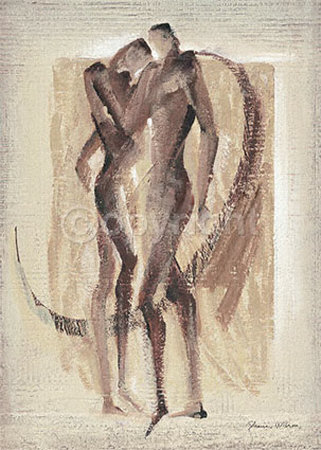Figures Suiting In Brown by Shane Wilson Pricing Limited Edition Print image
