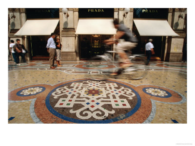 Mosaic Floor Of Galleria Vittorio Emanuele Ii, Milan, Italy by Martin Moos Pricing Limited Edition Print image