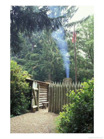 Lewis And Clark Expedition, Entrance To Fort Clatsop, Near Astoria, Oregon, Usa by Jamie & Judy Wild Pricing Limited Edition Print image