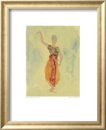 Cambodian Dancer In Red by Auguste Rodin Pricing Limited Edition Print image