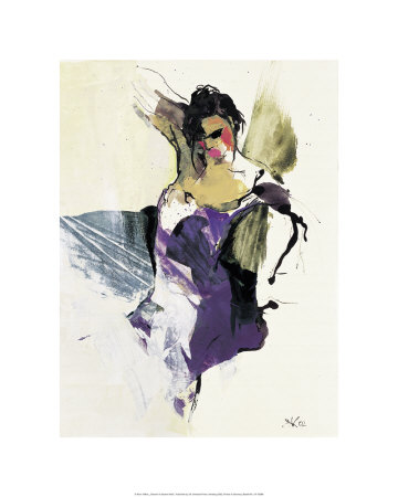 Tanzerin In Blauem Kleid by Karin Volker Pricing Limited Edition Print image