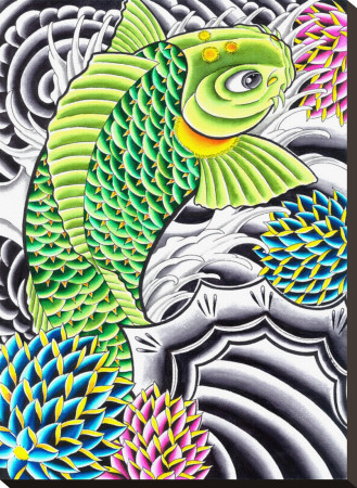 Green Tea Koi by Andre Perales Pricing Limited Edition Print image