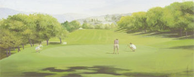 Golf Course With People by Jose Gomez Pricing Limited Edition Print image