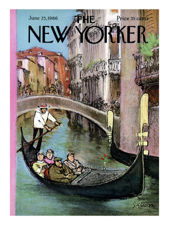 The New Yorker Cover - June 25, 1966 by Charles Saxon Pricing Limited Edition Print image
