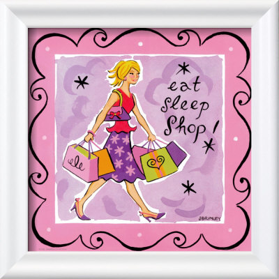 Girl Talk, Shopping by Jennifer Brinley Pricing Limited Edition Print image