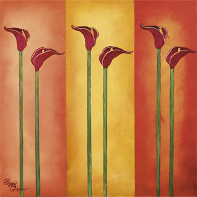 Six Red Lilies by Peggy Garr Pricing Limited Edition Print image