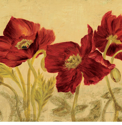 Jacquard Poppies I by Laurel Lehman Pricing Limited Edition Print image