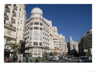 Plaza Del Ayuntamiento, Central, Valencia, Spain by Greg Elms Pricing Limited Edition Print image