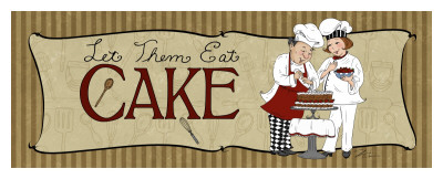 Let Them Eat Cake Sign by Shari Warren Pricing Limited Edition Print image