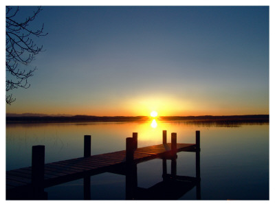 Sunset Dock by Ilona Wellmann Pricing Limited Edition Print image