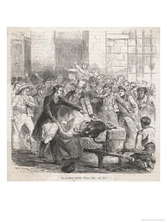 Horrified Crowd Gathers Round To See A Cholera Victim In France by Jules Pelcoq Pricing Limited Edition Print image