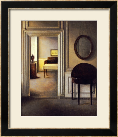The Music Room, 30 Strandgade, Circa 1907 by Vilhelm Hammershoi Pricing Limited Edition Print image