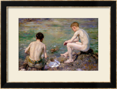 Three Companions by Henry Scott Tuke Pricing Limited Edition Print image