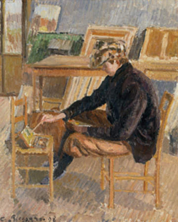 Paul-Emile Pissarro Painting (Sketch), 1898 by Camille Pissarro Pricing Limited Edition Print image