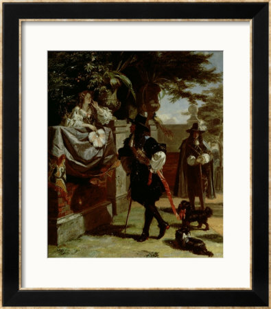 Charles Ii (1630-85) And Nell Gwynne (1650-87) by Edward Matthew Ward Pricing Limited Edition Print image