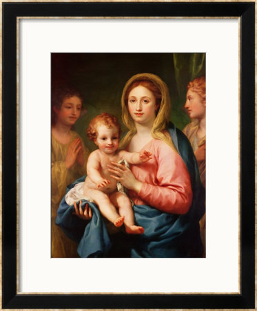 Madonna And Child With Two Angels, 1770-73 by Anton Raphael Mengs Pricing Limited Edition Print image