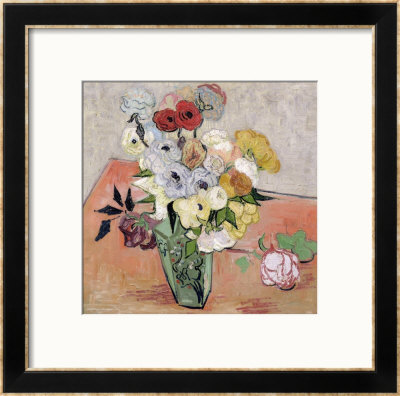 Roses And Anemones, 1890 by Vincent Van Gogh Pricing Limited Edition Print image