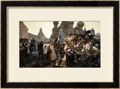 The Morning Of The Execution Of The Streltsy In 1698, 1881 by Vasilii Ivanovich Surikov Pricing Limited Edition Print image