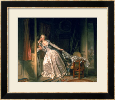 The Stolen Kiss, Circa 1788 by Jean-Honoré Fragonard Pricing Limited Edition Print image