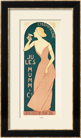 Poster Design For Champagne By Jules Mumm & Co., Reims, 1895 by Maurice Realier-Dumas Pricing Limited Edition Print image