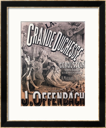 Poster For La Grande Duchesse De Gerolstein By Jacques Offenbach by Jules Chéret Pricing Limited Edition Print image