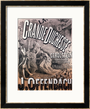 Poster For La Grande Duchesse De Gerolstein By Jacques Offenbach by Jules Cheret Pricing Limited Edition Print image