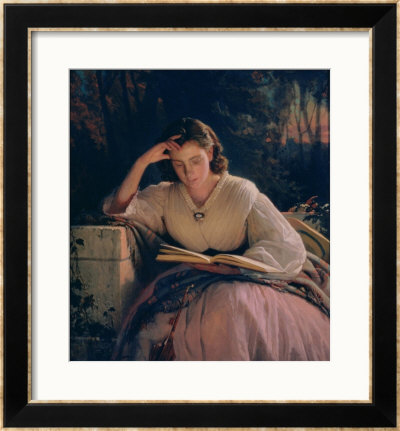 Reading, 1863 by Ivan Nikolaevich Kramskoy Pricing Limited Edition Print image