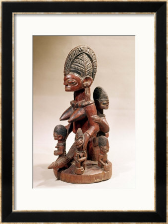 Mother And Children by Yoruba Culture Pricing Limited Edition Print image
