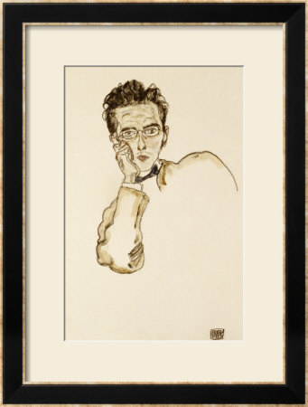 A Portrait Of The Art Dealer Paul Wengraf, 1917 by Egon Schiele Pricing Limited Edition Print image