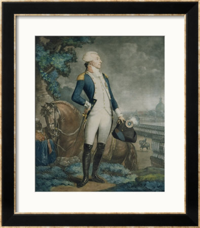 Portrait Of The Marquis De La Fayette (1757-1834) Commander Of The National Guard, 1790 by Philibert-Louis Debucourt Pricing Limited Edition Print image