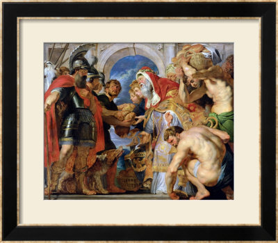 Abraham And Melchizedek, 1615-18 by Peter Paul Rubens Pricing Limited Edition Print image