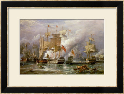 The Battle Of Cape St. Vincent, 14Th February 1797 by Richard Bridges Beechey Pricing Limited Edition Print image