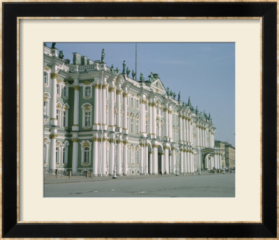 View Of The South Facade From Palace Square, Built 1753-62 by Bartolomeo Franceso Rastrelli Pricing Limited Edition Print image