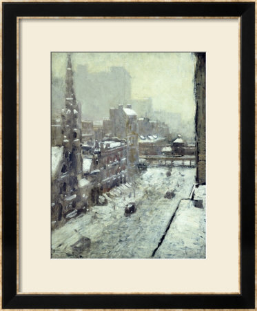 Winter In The City by Paul Cornoyer Pricing Limited Edition Print image