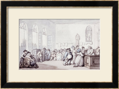 The Comforts Of Bath, The Pump Room by Thomas Rowlandson Pricing Limited Edition Print image