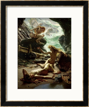 The Cave Of The Storm Nymphs, 1903 by Edward John Poynter Pricing Limited Edition Print image