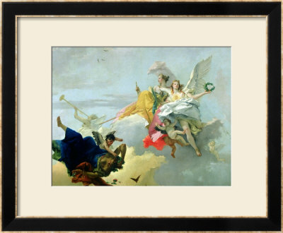 Triumph Of Virtue And Nobility by Giovanni Battista Tiepolo Pricing Limited Edition Print image