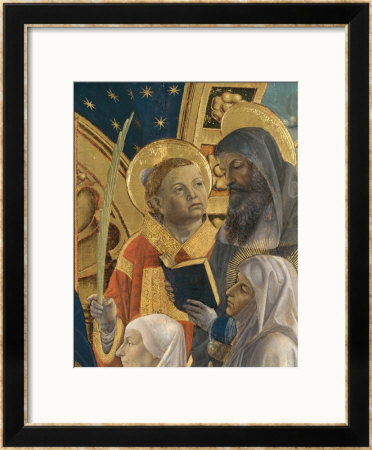 Bottigella Altarpiece-Detail Of Saints by Vincenzo Foppa Pricing Limited Edition Print image