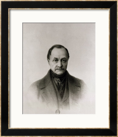 Portrait Of Auguste Comte (1798-1857), French Philosopher by Tony Toullion Pricing Limited Edition Print image