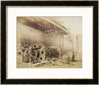 Isambard Kingdom Brunel Beside The Great Eastern, Circa 1857 by Robert Howlett Pricing Limited Edition Print image