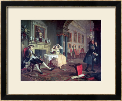 Marriage A La Mode Ii, Shortly After The Marriage, Before 1743 by William Hogarth Pricing Limited Edition Print image