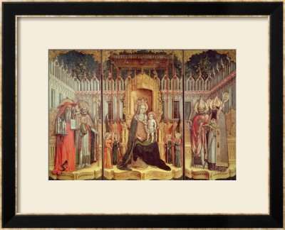 The Virgin Enthroned With Saints Jerome, Gregory, Ambrose And Augustine, 1446 by Antonio & D'alemagna Vivarini Pricing Limited Edition Print image