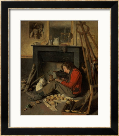 Interior Of A Studio, 1845 by Octave Tassaert Pricing Limited Edition Print image