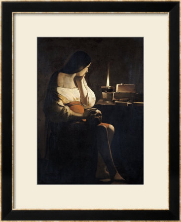 Mary Magdalene With A Night-Light, Or The Terff Magdalene by Georges De La Tour Pricing Limited Edition Print image
