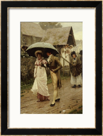 A Wet Sunday Morning, 1896 by Edmund Blair Leighton Pricing Limited Edition Print image