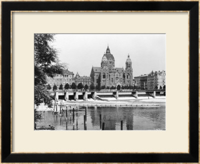 The River Isar At Munich, Circa 1910 by Jousset Pricing Limited Edition Print image